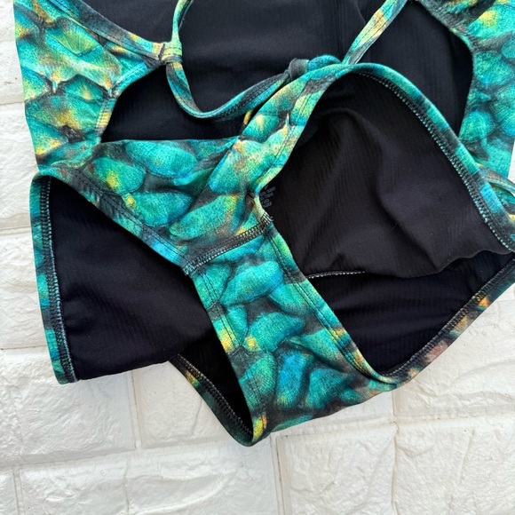 Jolyn Mermaid Mertail Print Onesie 28 ONE piece swimsuit - Picture 5 of 6